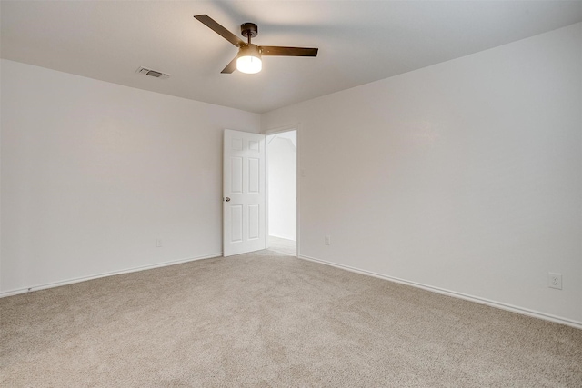 3925 Singleleaf Ln, Fort Worth, TX 76133 - spare room featuring light colored carpet and ceiling fan