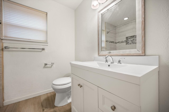 2250 Capri Dr, Fort Worth, TX 76114 - full bath with wood finished floors, vanity, and a shower