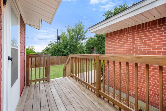 2250 Capri Dr, Fort Worth, TX 76114 - deck featuring a fenced backyard