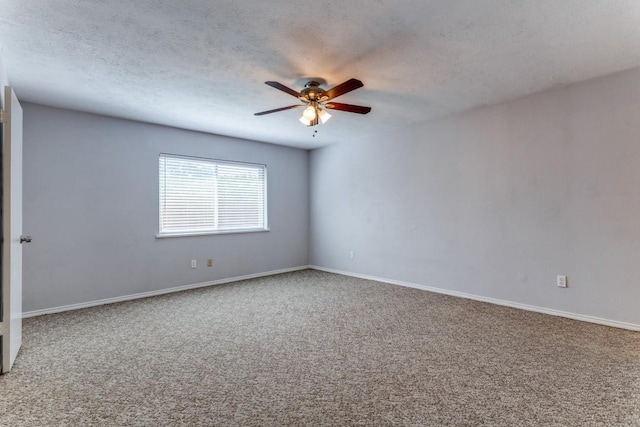 4113 Blue Flag Ln, Fort Worth, TX 76137 - carpeted empty room with a ceiling fan and a textured ceiling