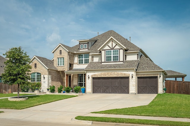 1251 Castle Dr, Prosper, TX 75078 - view of front of house featuring roof with shingles, stone siding, and driveway