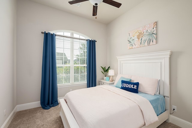 1251 Castle Dr, Prosper, TX 75078 - bedroom with carpet floors and ceiling fan