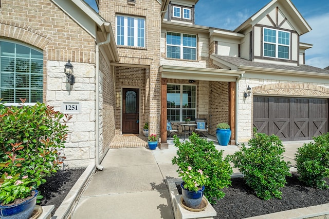 1251 Castle Dr, Prosper, TX 75078 - entrance to property featuring brick siding