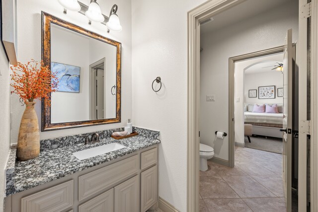 881 Derick Ln, Prosper, TX 75078 - bathroom with vanity, tile patterned flooring, and ensuite bath