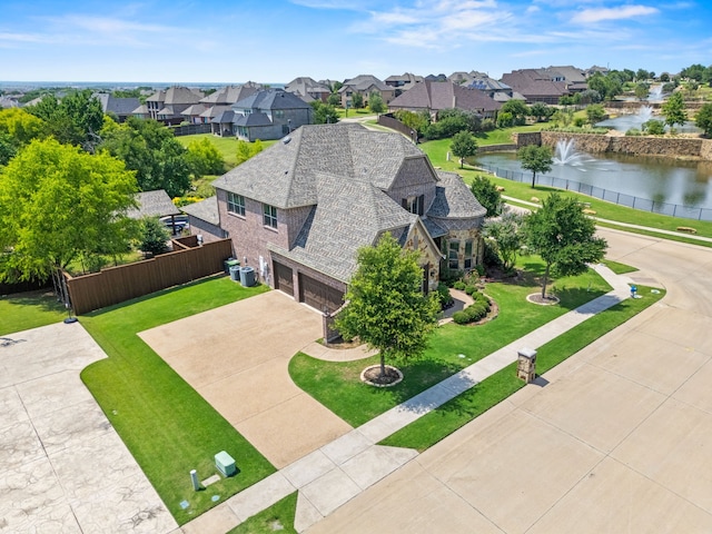 881 Derick Ln, Prosper, TX 75078 - aerial perspective of suburban area featuring a large body of water