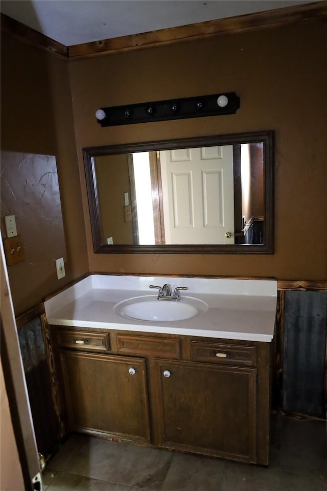130 Golfcrest St, Rusk, TX 75785 - bathroom featuring vanity and tile patterned floors
