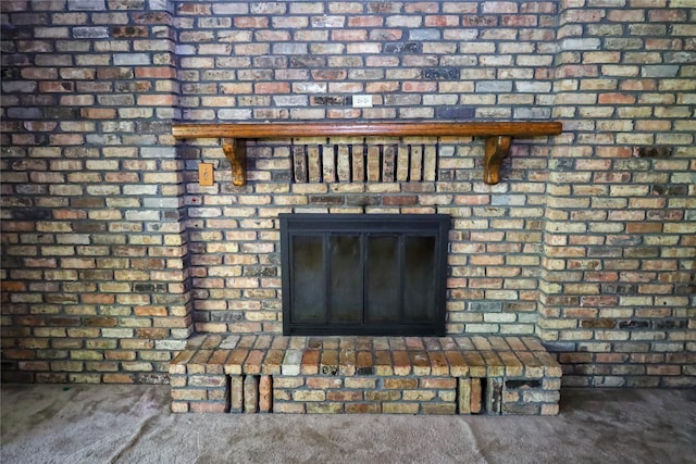 130 Golfcrest St, Rusk, TX 75785 - detailed view of brick siding and a fireplace