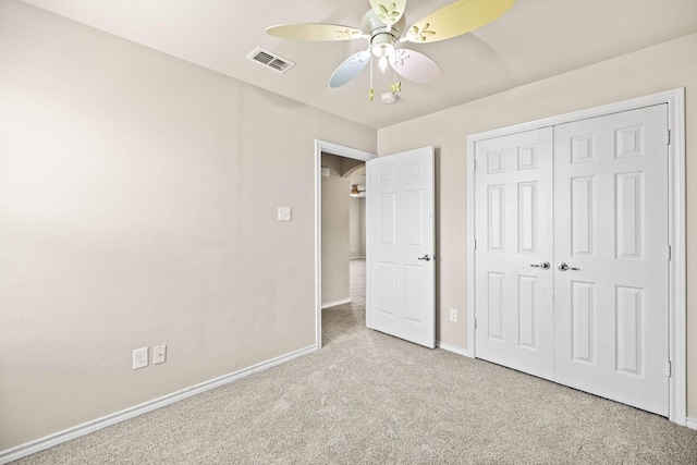 5365 Saba Dr, Fort Worth, TX 76119 - unfurnished bedroom featuring carpet floors, a closet, and ceiling fan