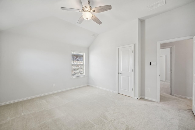 3516 Hathaway Ct, Irving, TX 75062 - unfurnished bedroom with carpet flooring, vaulted ceiling, and a ceiling fan