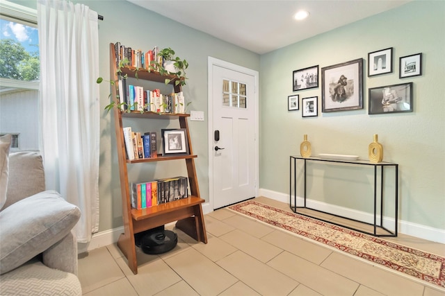 4912 Odessa Ave, Fort Worth, TX 76133 - entrance foyer with baseboards and recessed lighting