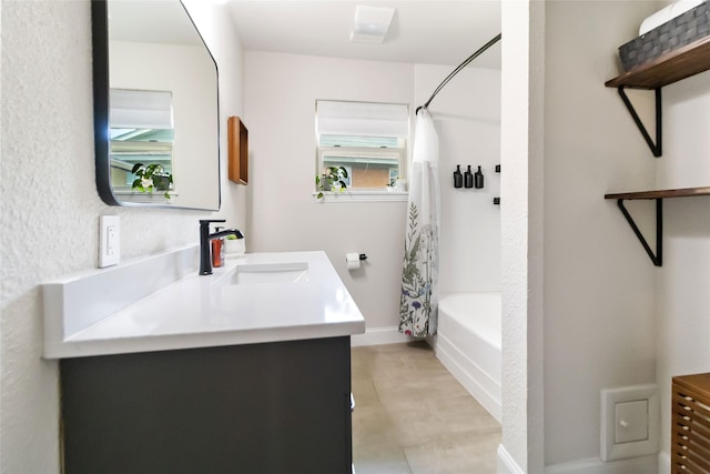 4912 Odessa Ave, Fort Worth, TX 76133 - bathroom featuring vanity and shower / bath combo
