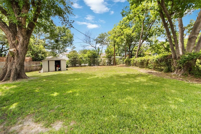4912 Odessa Ave, Fort Worth, TX 76133 - fenced backyard featuring a storage shed