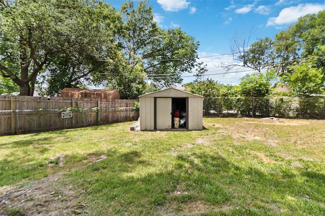 4912 Odessa Ave, Fort Worth, TX 76133 - fenced backyard featuring a shed