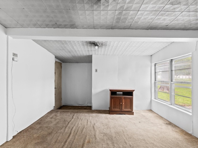 415 S Union St, Montague, TX 76251 - unfurnished living room featuring carpet floors
