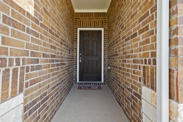 6112 Fall Creek Ln, Fort Worth, TX 76123 - doorway to property with brick siding
