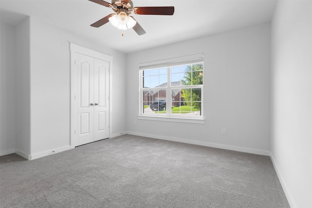 6112 Fall Creek Ln, Fort Worth, TX 76123 - unfurnished bedroom with carpet, a closet, and ceiling fan