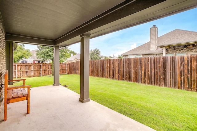 201 Saxon St, Waxahachie, TX 75165 - fenced backyard with a patio area