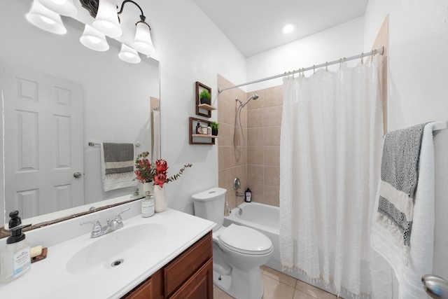 905 Austin Acre, Sulphur Springs, TX 75482 - full bath with vanity, shower / tub combo, and tile patterned flooring
