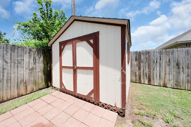 905 Austin Acre, Sulphur Springs, TX 75482 - view of shed with a fenced backyard