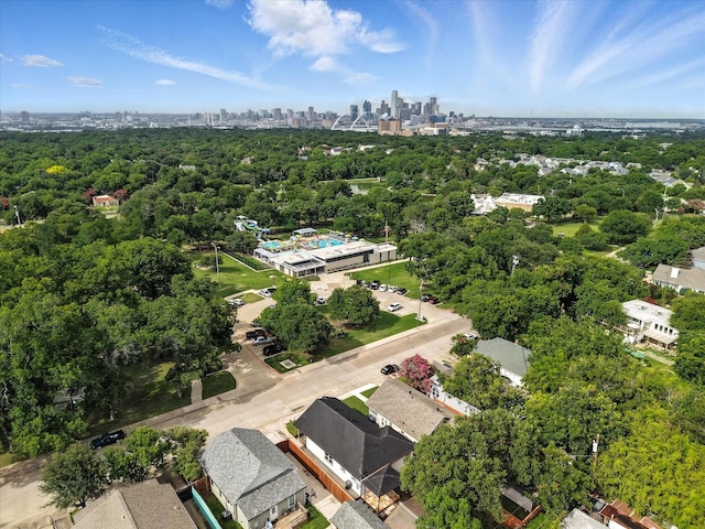 826 W Canty St, Dallas, TX 75208 - aerial view of city skyline