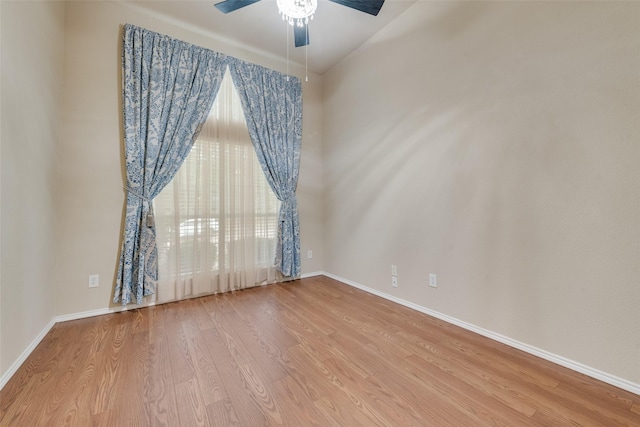 505 Glacier St, Desoto, TX 75115 - empty room featuring ceiling fan and wood finished floors