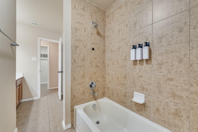 505 Glacier St, Desoto, TX 75115 - full bathroom featuring tile patterned floors, vanity, and tub / shower combination