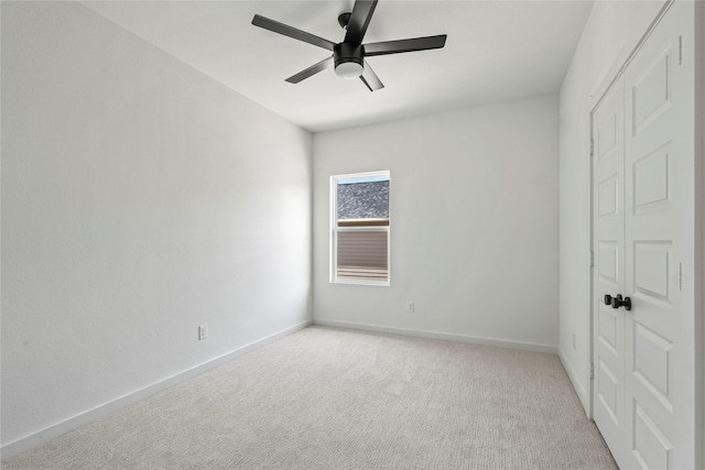 420 N Moore St, Dallas, TX 75203 - unfurnished bedroom with light carpet and ceiling fan
