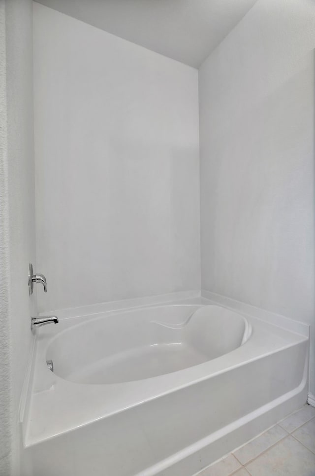 529 Mesa View Trl, Fort Worth, TX 76131 - bathroom featuring a garden tub and tile patterned floors