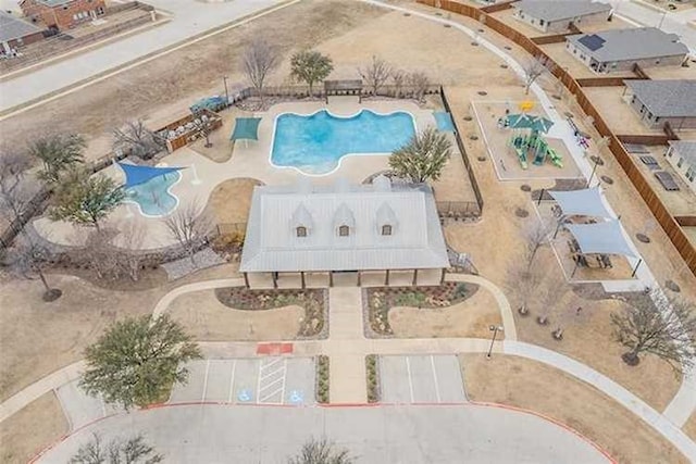 529 Mesa View Trl, Fort Worth, TX 76131 - bird's eye view of a pool
