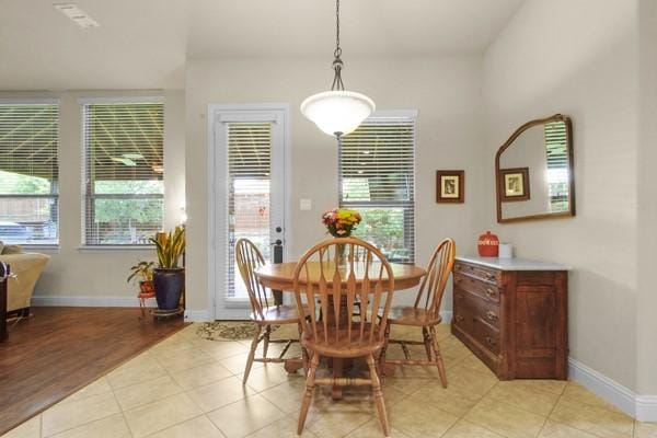 1165 Breakwater Dr, Frisco, TX 75036 - dining area featuring healthy amount of natural light and light tile patterned floors