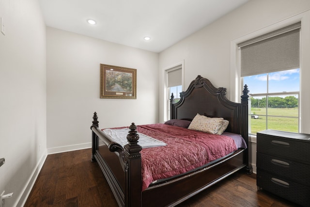580 Vz County Road 3422, Wills Point, TX 75169 - bedroom featuring dark wood-type flooring and recessed lighting