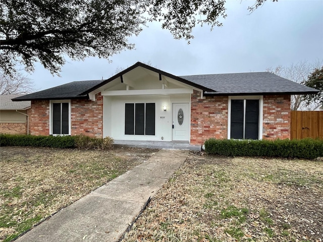 2113 Glencrest Ln, Garland, TX 75040 - ranch-style home featuring brick siding and a shingled roof