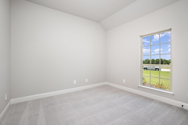 6821 Hayes Rd, Midlothian, TX 76065 - spare room featuring light carpet, healthy amount of natural light, and lofted ceiling