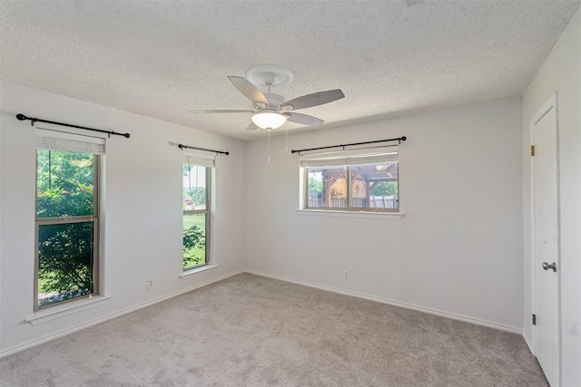 10202 Fm 1895, Kaufman, TX 75142 - carpeted empty room featuring a textured ceiling and a ceiling fan
