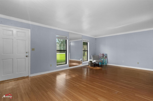 10030 Alondra St, Shreveport, LA 71115 - unfurnished room featuring wood finished floors and crown molding