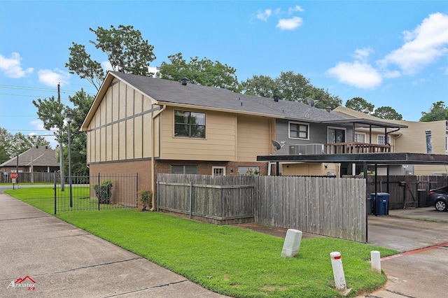 10030 Alondra St, Shreveport, LA 71115 - view of side of property with board and batten siding and brick siding