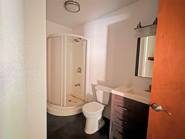607 Baylor St, Nocona, TX 76255 - bathroom with a stall shower and vanity