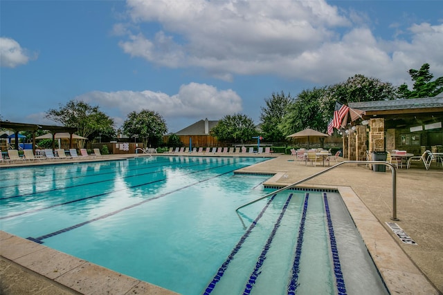3504 Brookside Dr, Wylie, TX 75098 - community pool with a patio area and a gazebo