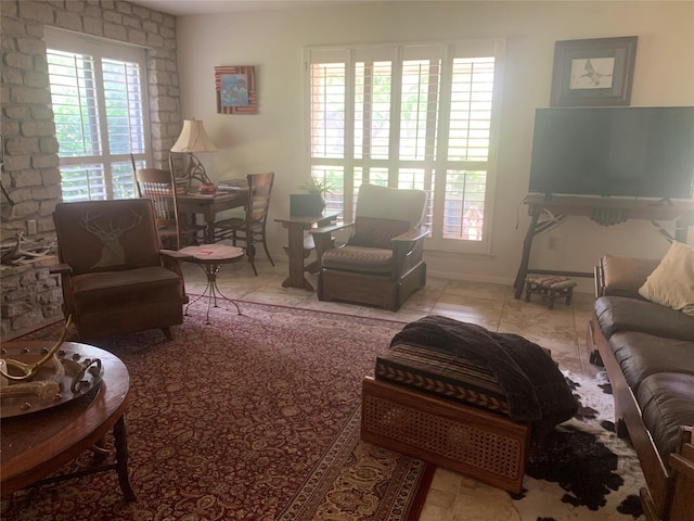 8918 Bellechase Rd, Granbury, TX 76049 - living area with tile patterned floors