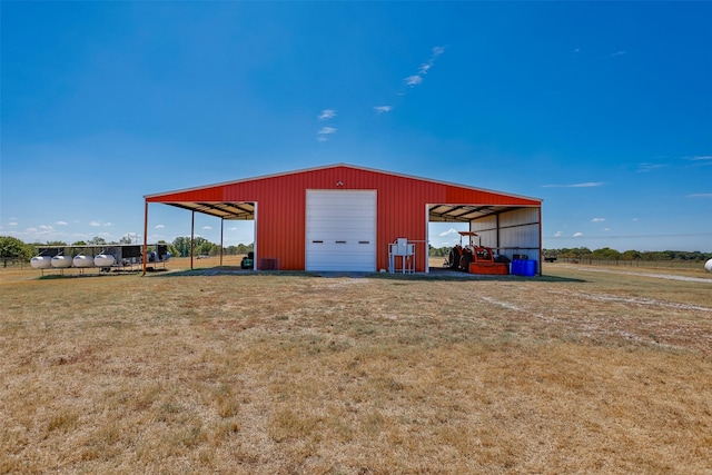 2473 Oil, City, Wilson, OK 73463 - view of pole building with a yard