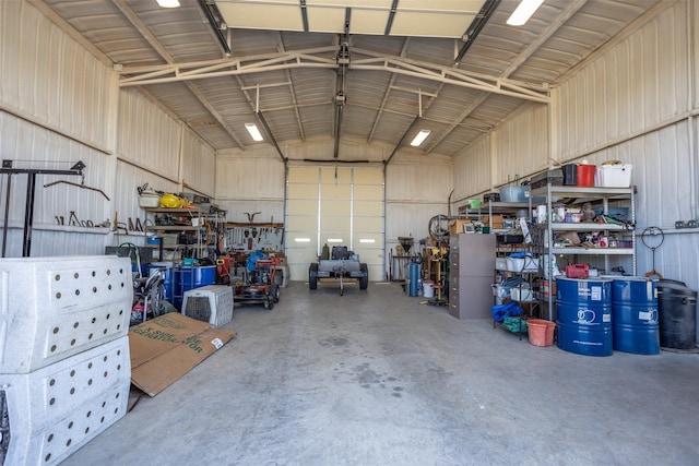 2473 Oil, City, Wilson, OK 73463 - garage with metal wall