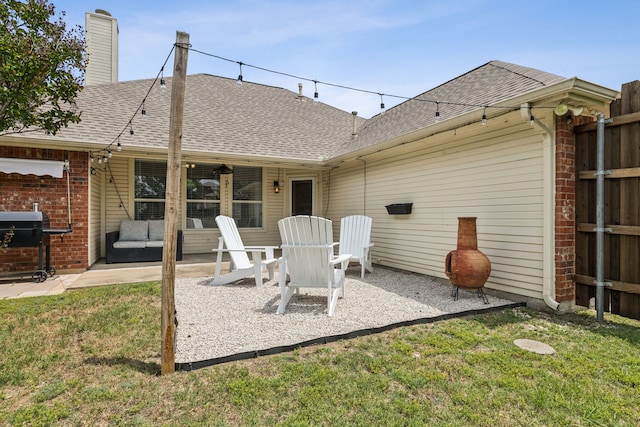 7105 Stoneridge Dr, Frisco, TX 75034 - view of patio / terrace featuring grilling area