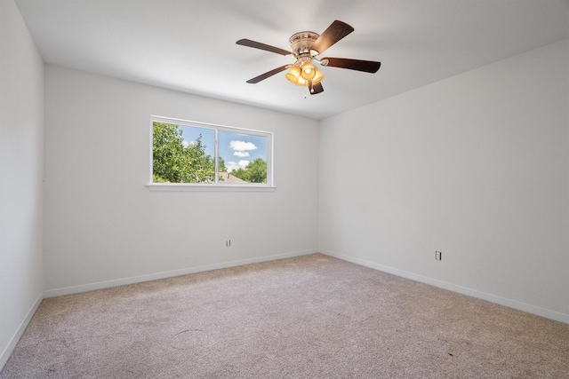 4209 Brooktree Ln, Dallas, TX 75287 - spare room with carpet and a ceiling fan