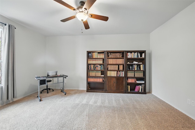 7732 Anatolian Way, Fort Worth, TX 76131 - carpeted office space with ceiling fan and baseboards