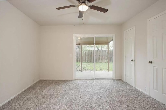 5020 Donnelly Ave Unit 5022, Fort Worth, TX 76107 - spare room featuring carpet floors and ceiling fan