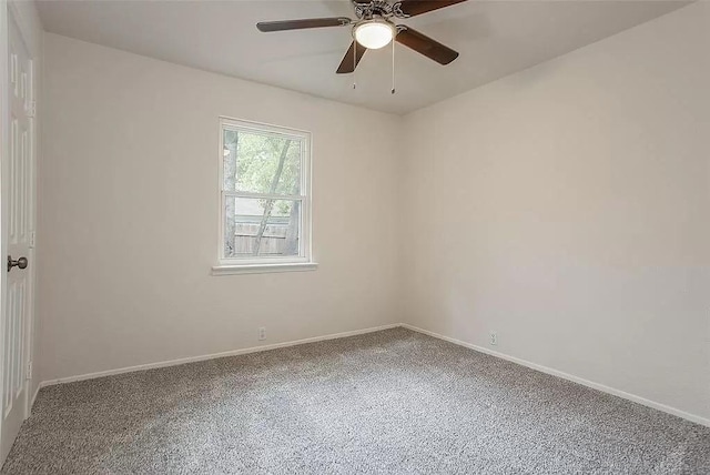 5020 Donnelly Ave Unit 5022, Fort Worth, TX 76107 - carpeted spare room with baseboards and a ceiling fan