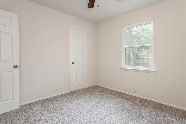 5020 Donnelly Ave Unit 5022, Fort Worth, TX 76107 - unfurnished bedroom featuring carpet and ceiling fan