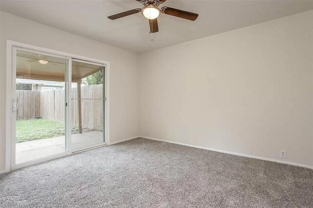 5020 Donnelly Ave Unit 5022, Fort Worth, TX 76107 - carpeted spare room with a ceiling fan and baseboards