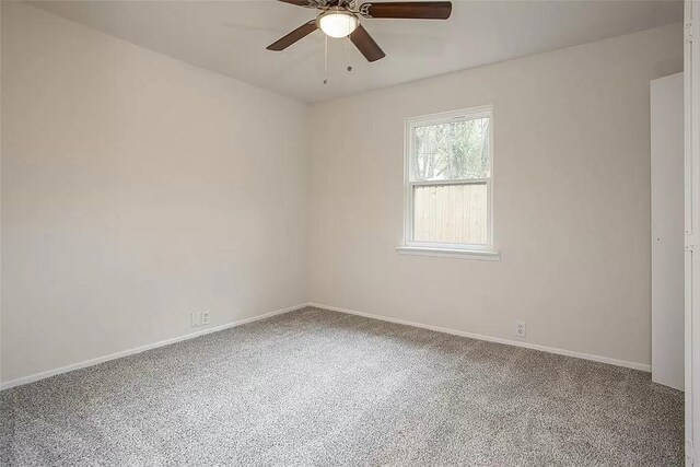 5020 Donnelly Ave Unit 5022, Fort Worth, TX 76107 - carpeted spare room featuring ceiling fan and baseboards