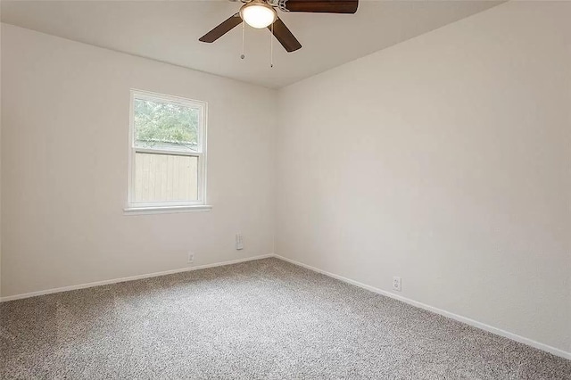 5020 Donnelly Ave Unit 5022, Fort Worth, TX 76107 - carpeted spare room featuring a ceiling fan and baseboards